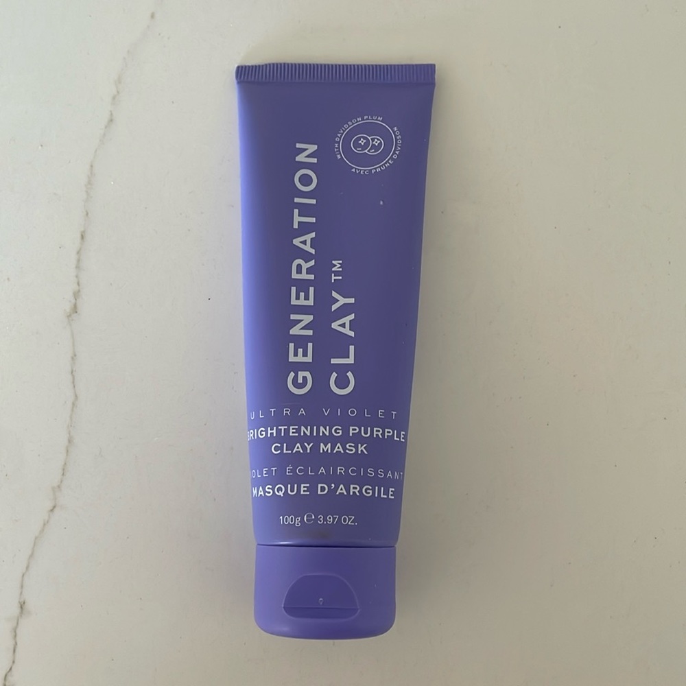 Generation clay ultraviolet brightening, purple clay mask